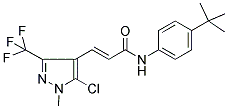 N1-[4-(TERT-BUTYL)PHENYL]-3-[5-CHLORO-1-METHYL-3-(TRIFLUOROMETHYL)-1H-PYRAZOL-4-YL]ACRYLAMIDE Struktur