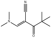 3-(DIMETHYLAMINO)-2-(2,2-DIMETHYLPROPANOYL)ACRYLONITRILE Struktur