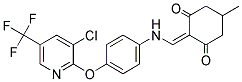 2-(((4-(3-CHLORO-5-(TRIFLUOROMETHYL)(2-PYRIDYLOXY))PHENYL)AMINO)METHYLENE)-5-METHYLCYCLOHEXANE-1,3-DIONE Struktur