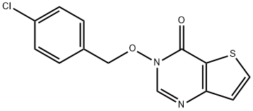 3-[(4-CHLOROBENZYL)OXY]THIENO[3,2-D]PYRIMIDIN-4(3H)-ONE Struktur