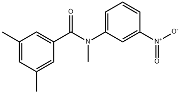 N,3,5-TRIMETHYL-N-(3-NITROPHENYL)BENZENECARBOXAMIDE Struktur