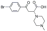 4-(4-BROMOPHENYL)-2-(4-METHYLPIPERAZINYL)-4-OXOBUTANOIC ACID Struktur