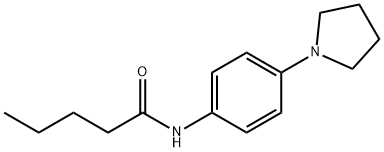 N-[4-(1-PYRROLIDINYL)PHENYL]PENTANAMIDE Struktur