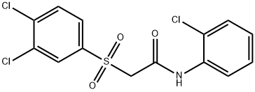 N-(2-CHLOROPHENYL)-2-[(3,4-DICHLOROPHENYL)SULFONYL]ACETAMIDE Struktur