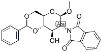 METHYL 4,6-O-BENZYLIDENE-2-DEOXY-2-N-PHTHALIMIDO-B-D-GLUCOPYRANOSIDE Struktur