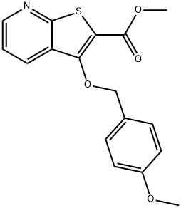 METHYL 3-[(4-METHOXYBENZYL)OXY]THIENO[2,3-B]PYRIDINE-2-CARBOXYLATE Struktur