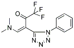 4-(DIMETHYLAMINO)-1,1,1-TRIFLUORO-3-(1-PHENYL-1H-1,2,3,4-TETRAAZOL-5-YL)BUT-3-EN-2-ONE Struktur