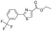 ETHYL 2-[3-(TRIFLUOROMETHYL)PHENYL]-1,3-THIAZOLE-4-CARBOXYLATE Struktur