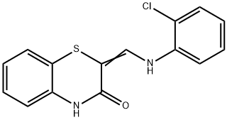 2-[(2-CHLOROANILINO)METHYLENE]-2H-1,4-BENZOTHIAZIN-3(4H)-ONE Struktur