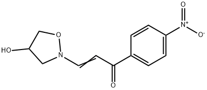 3-[4-HYDROXYDIHYDRO-2(3H)-ISOXAZOLYL]-1-(4-NITROPHENYL)-2-PROPEN-1-ONE Struktur