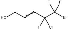 5-BROMO-4-CHLORO-4,5,5-TRIFLUOROPENT-2-EN-1-OL Struktur