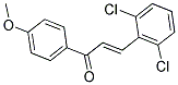 3-(2,6-DICHLOROPHENYL)-1-(4-METHOXYPHENYL)PROP-2-EN-1-ONE Struktur