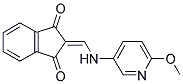 2-(((6-METHOXY-3-PYRIDYL)AMINO)METHYLENE)INDANE-1,3-DIONE Struktur