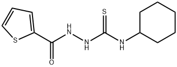 1-(2-THIENYLCARBONYL)-4-CYCLOHEXYLTHIOSEMICARBAZIDE Struktur