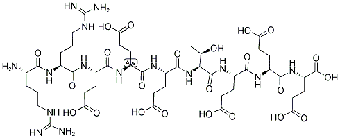 H-ARG-ARG-GLU-GLU-GLU-THR-GLU-GLU-GLU-OH Struktur