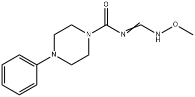 N-[(METHOXYIMINO)METHYL]-4-PHENYLTETRAHYDRO-1(2H)-PYRAZINECARBOXAMIDE Struktur