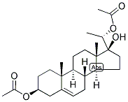 5-PREGNEN-3-BETA, 17,20-ALPHA-TRIOL 3,20-DIACETATE Struktur