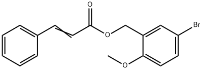 5-BROMO-2-METHOXYBENZYL 3-PHENYLACRYLATE Struktur