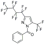 1-BENZOYL-3(5)-(NONAFLUOROBUTYL)-5(3)-(TRIFLUOROMETHYL)PYRAZOLE Struktur