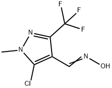 5-CHLORO-1-METHYL-3-(TRIFLUOROMETHYL)-1H-PYRAZOLE-4-CARBALDEHYDE OXIME Struktur