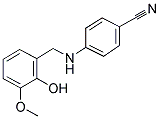 4-[(2-HYDROXY-3-METHOXYBENZYL)AMINO]BENZENECARBONITRILE Struktur