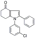 1-(3-CHLOROPHENYL)-2-PHENYL-1,5,6,7-TETRAHYDRO-4H-INDOL-4-ONE Struktur