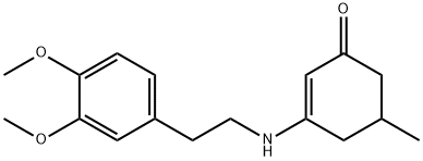 3-((2-(3,4-DIMETHOXYPHENYL)ETHYL)AMINO)-5-METHYLCYCLOHEX-2-EN-1-ONE Struktur