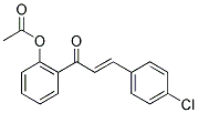 2-[3-(4-CHLOROPHENYL)ACRYLOYL]PHENYL ACETATE Struktur