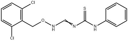 N-(([(2,6-DICHLOROBENZYL)OXY]IMINO)METHYL)-N'-PHENYLTHIOUREA Struktur