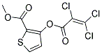 METHYL 3-[(2,3,3-TRICHLOROACRYLOYL)OXY]THIOPHENE-2-CARBOXYLATE Struktur