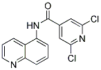 N4-(5-QUINOLYL)-2,6-DICHLOROISONICOTINAMIDE Struktur