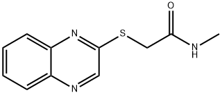 N-METHYL-2-(2-QUINOXALINYLSULFANYL)ACETAMIDE Struktur