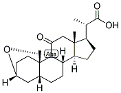 23,24-BISNOR-5-BETA-CHOLANIC ACID-3-ALPHA, 9-ALPHA-EPOXY-11-ONE Struktur