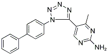 5-(1-BIPHENYL-4-YL-1H-TETRAZOL-5-YL)-4-METHYL-PYRIMIDIN-2-YLAMINE Struktur