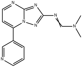 N,N-DIMETHYL-N'-[7-(3-PYRIDINYL)[1,2,4]TRIAZOLO[1,5-A]PYRIMIDIN-2-YL]IMINOFORMAMIDE Struktur