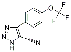 4-(4-(TRIFLUOROMETHOXY)PHENYL)-1H-1,2,3-TRIAZOLE-5-CARBONITRILE Struktur