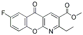 METHYL 2-ETHYL-7-FLUORO-5-OXO-5H-CHROMENO[2,3-B]PYRIDINE-3-CARBOXYLATE Struktur