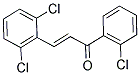 1-(2-CHLOROPHENYL)-3-(2,6-DICHLOROPHENYL)PROP-2-EN-1-ONE Struktur