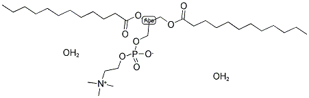 1 2-DILAUROYL-SN-GLYCERO-3-PHOSPHO-CHOLINE DIHYDRATE Struktur