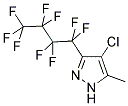 4-CHLORO-5-METHYL-3-(NONAFLUOROBUTYL)PYRAZOLE Struktur