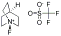 N-FLUOROQUINUCLIDINIUM TRIFLUOROMETHANESULPHONATE Struktur