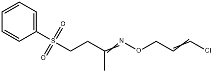 4-(PHENYLSULFONYL)-2-BUTANONE O-(3-CHLORO-2-PROPENYL)OXIME Struktur