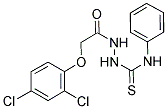 2-(2,4-DICHLOROPHENOXY)-N-(((PHENYLAMINO)THIOXOMETHYL)AMINO)ETHANAMIDE Struktur