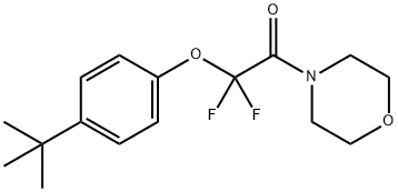 2-[4-(TERT-BUTYL)PHENOXY]-2,2-DIFLUORO-1-MORPHOLINO-1-ETHANONE Struktur