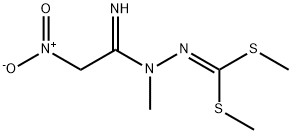 1-(2-[BIS(METHYLSULFANYL)METHYLENE]HYDRAZINO)-1-(METHYLIMINO)-2-NITROETHANE Struktur