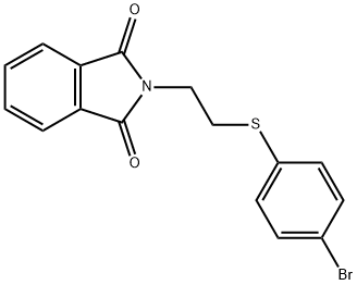 2-(2-[(4-BROMOPHENYL)SULFANYL]ETHYL)-1H-ISOINDOLE-1,3(2H)-DIONE Struktur