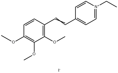 1-ETHYL-4-(2,3,4-TRIMETHOXYSTYRYL)PYRIDINIUM IODIDE Struktur