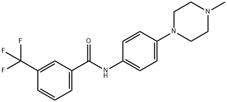 N-[4-(4-METHYLPIPERAZINO)PHENYL]-3-(TRIFLUOROMETHYL)BENZENECARBOXAMIDE Struktur