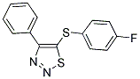 4-FLUOROPHENYL 4-PHENYL-1,2,3-THIADIAZOL-5-YL SULFIDE Struktur