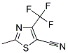 2-METHYL-4-(TRIFLUOROMETHYL)-1,3-THIAZOLE-5-CARBONITRILE Struktur